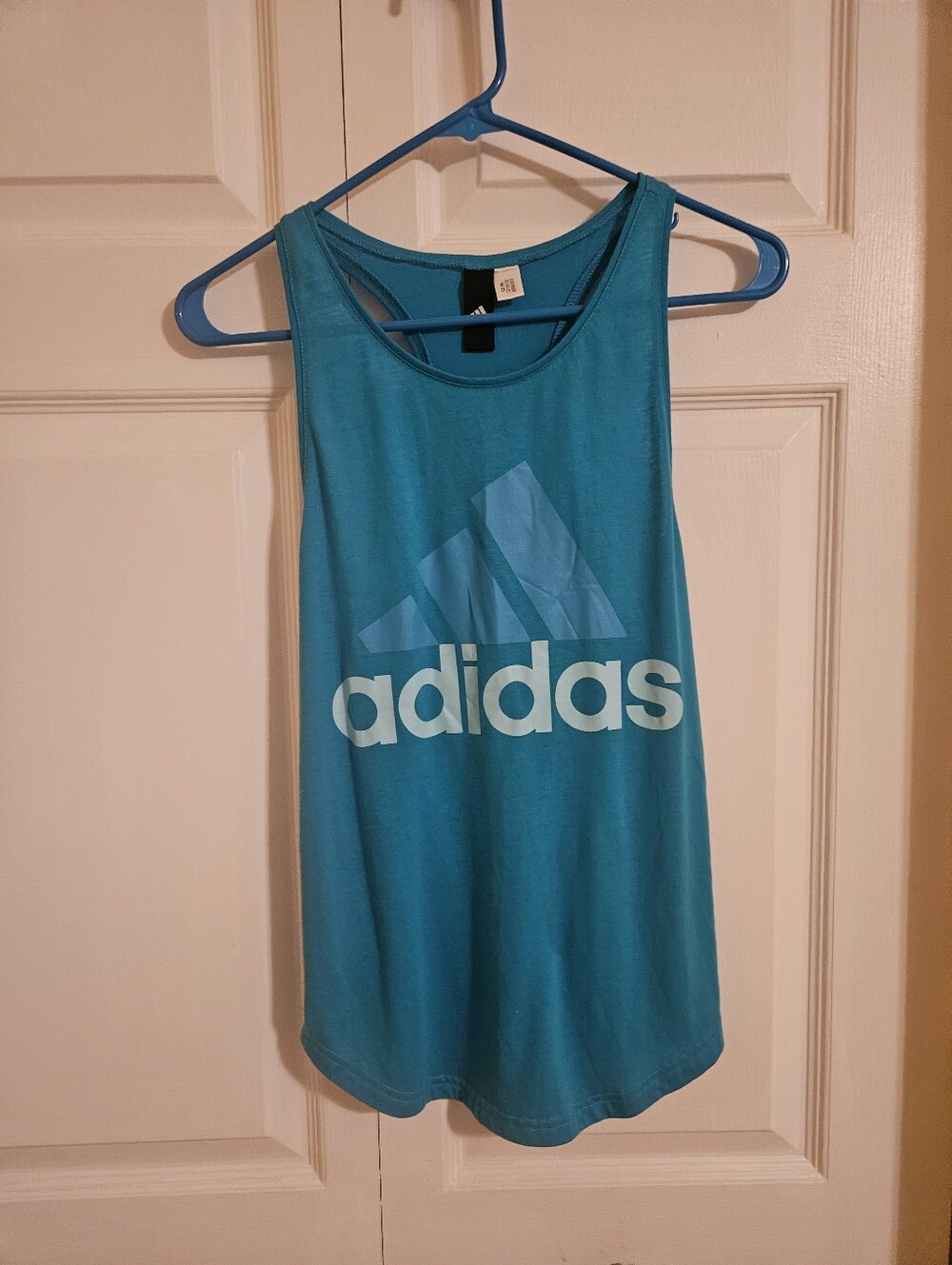 adidas Teal Logo Athletic Tank